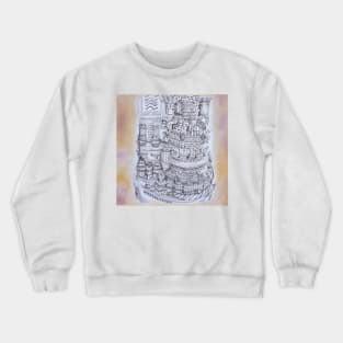 Column. Interior of Convent of Christ window. Convento de Cristo. Tomar Crewneck Sweatshirt